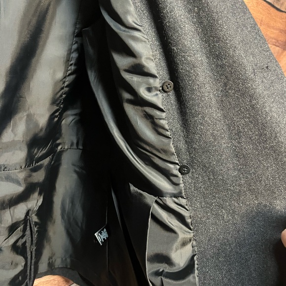 Express Charcoal Double-Breasted Pea Coat - Picture 9 of 16